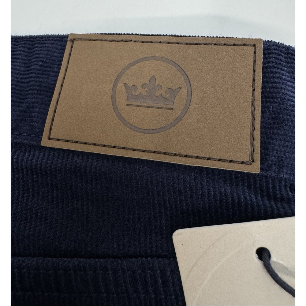 NWT Peter Millar Superior Soft Corduroy Five-Pocket Pant NAVY‎ Blue Size 38 $170 - Picture 9 of 9